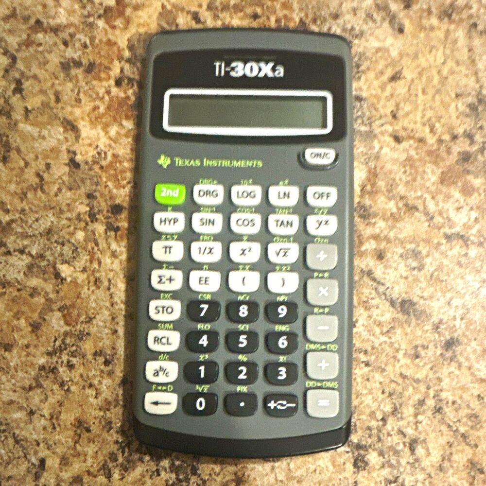 Texas Instruments TI-30Xa Scientific Calculator Tested Working School Math